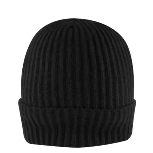 Beanie with Custom Leather Patch